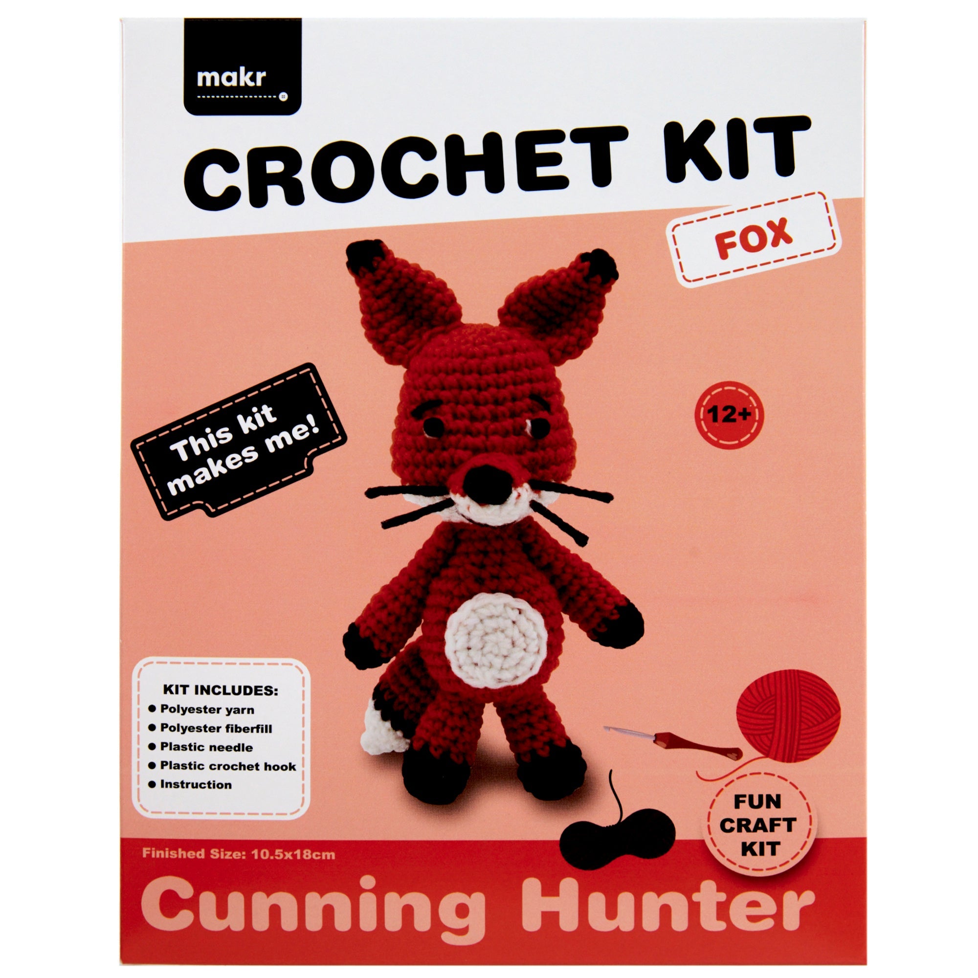Crochet Your Own Yarn Craft Kit, Fox