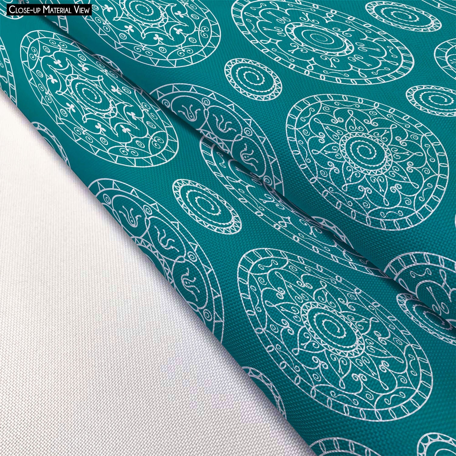 Blue Blue Footstool Footrest Puffy Pouffe Ottoman Bean Bag | Canvas Fabric