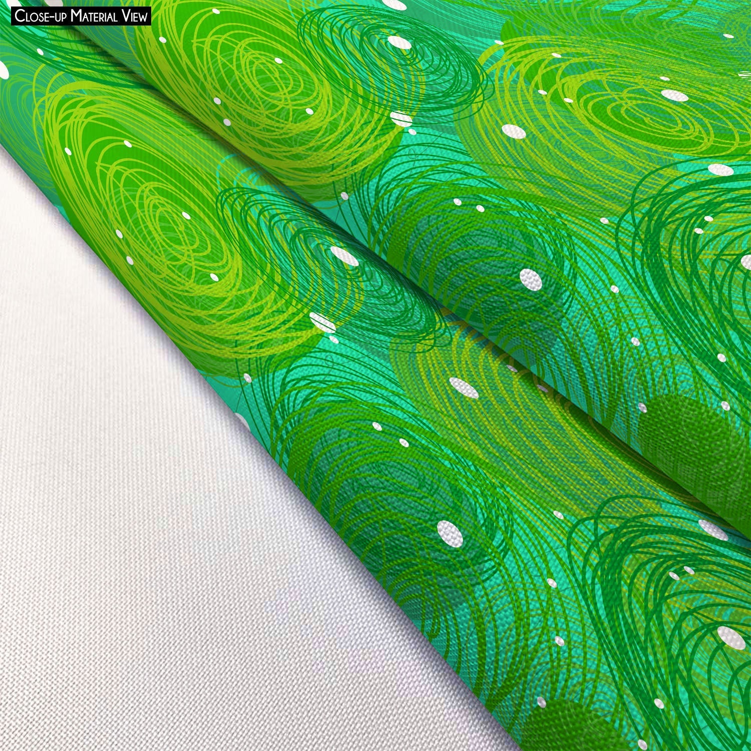 Green Bubble Footstool Footrest Puffy Pouffe Ottoman Bean Bag | Canvas Fabric