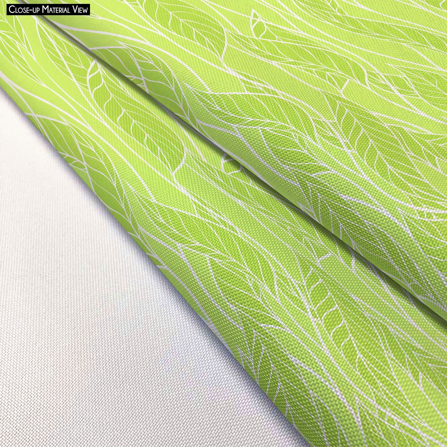 Spring Leaves D2 Footstool Footrest Puffy Pouffe Ottoman Bean Bag | Canvas Fabric