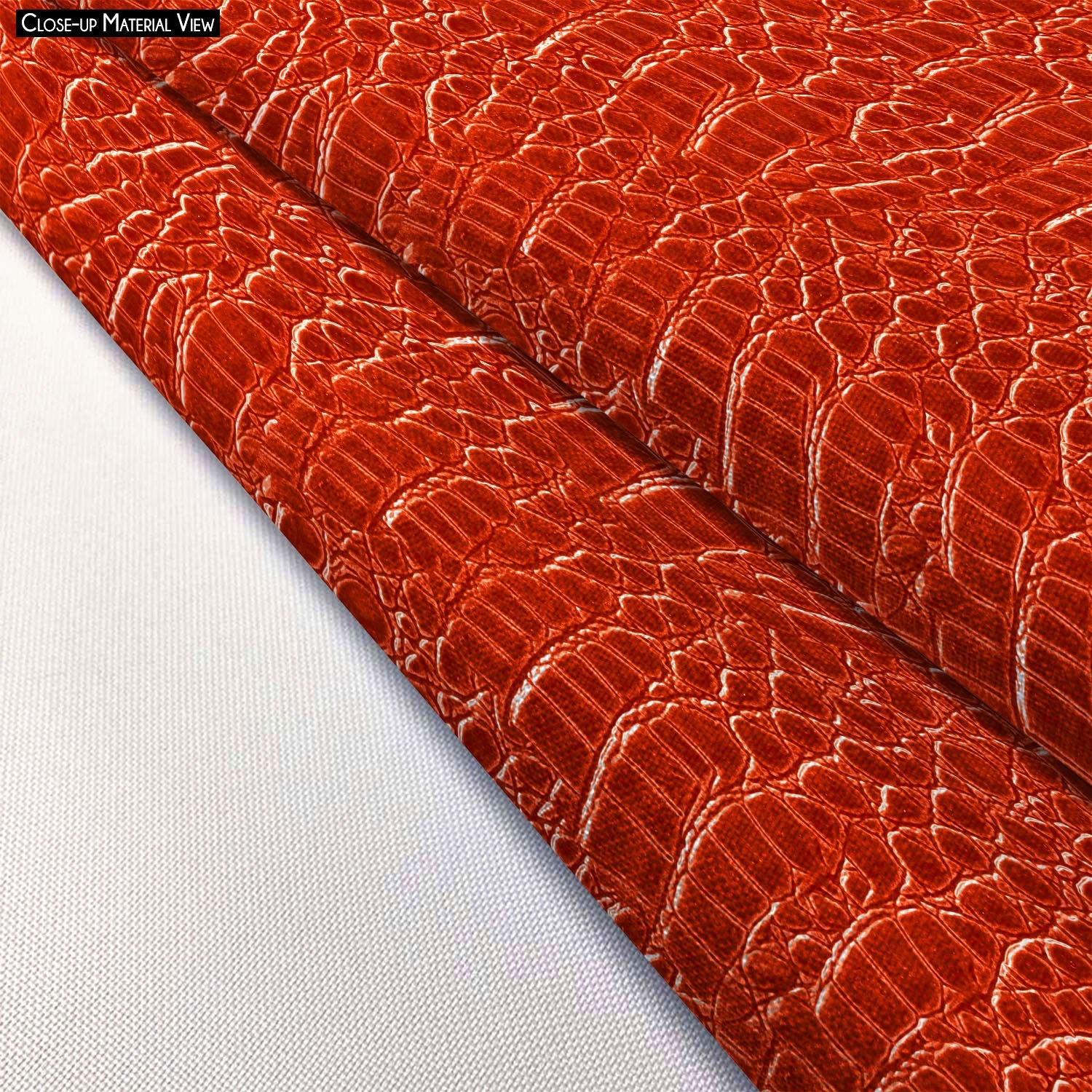 Crocodile Hide D3 Footstool Footrest Puffy Pouffe Ottoman Bean Bag | Canvas Fabric