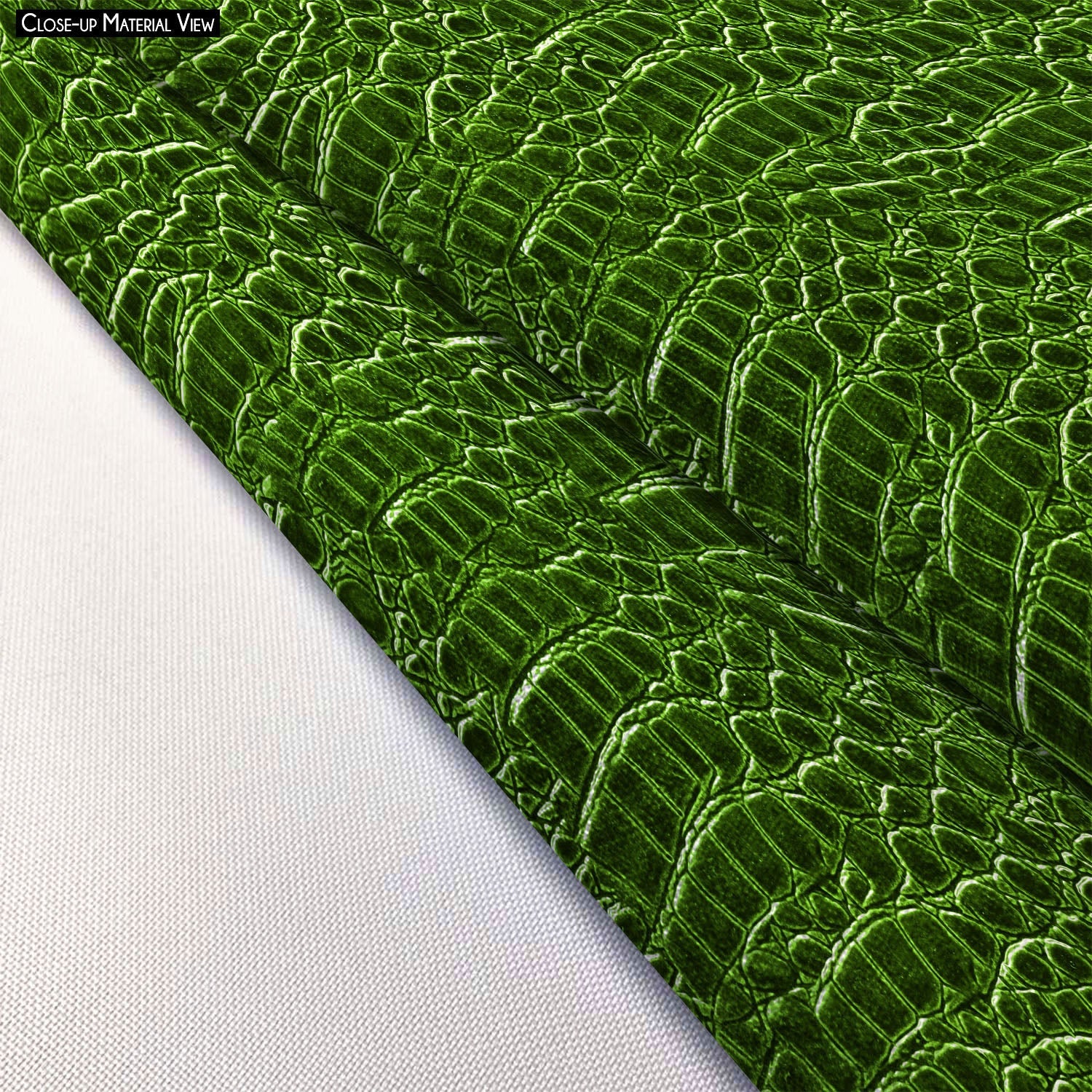 Crocodile Hide D4 Footstool Footrest Puffy Pouffe Ottoman Bean Bag | Canvas Fabric