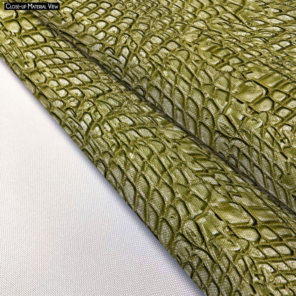 Alligator Hide Footstool Footrest Puffy Pouffe Ottoman Bean Bag | Canvas Fabric