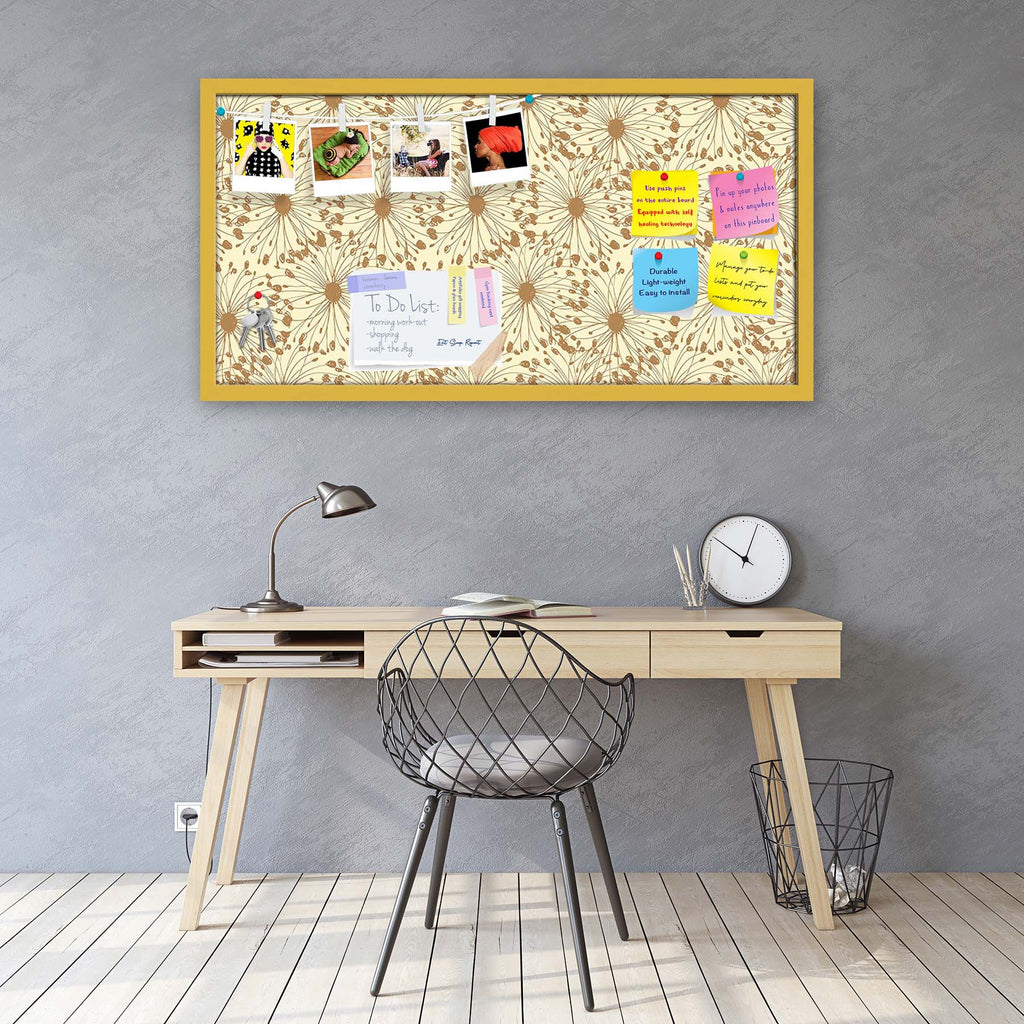 Sketchy Circles Bulletin Board Notice Pin Board Soft Board | Framed