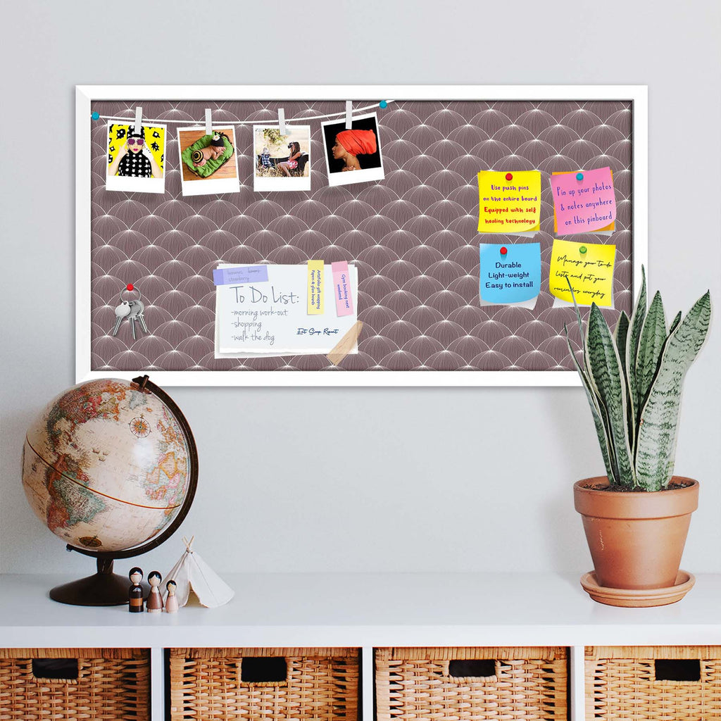 Stylized Balls Bulletin Board Notice Pin Board Soft Board | Framed