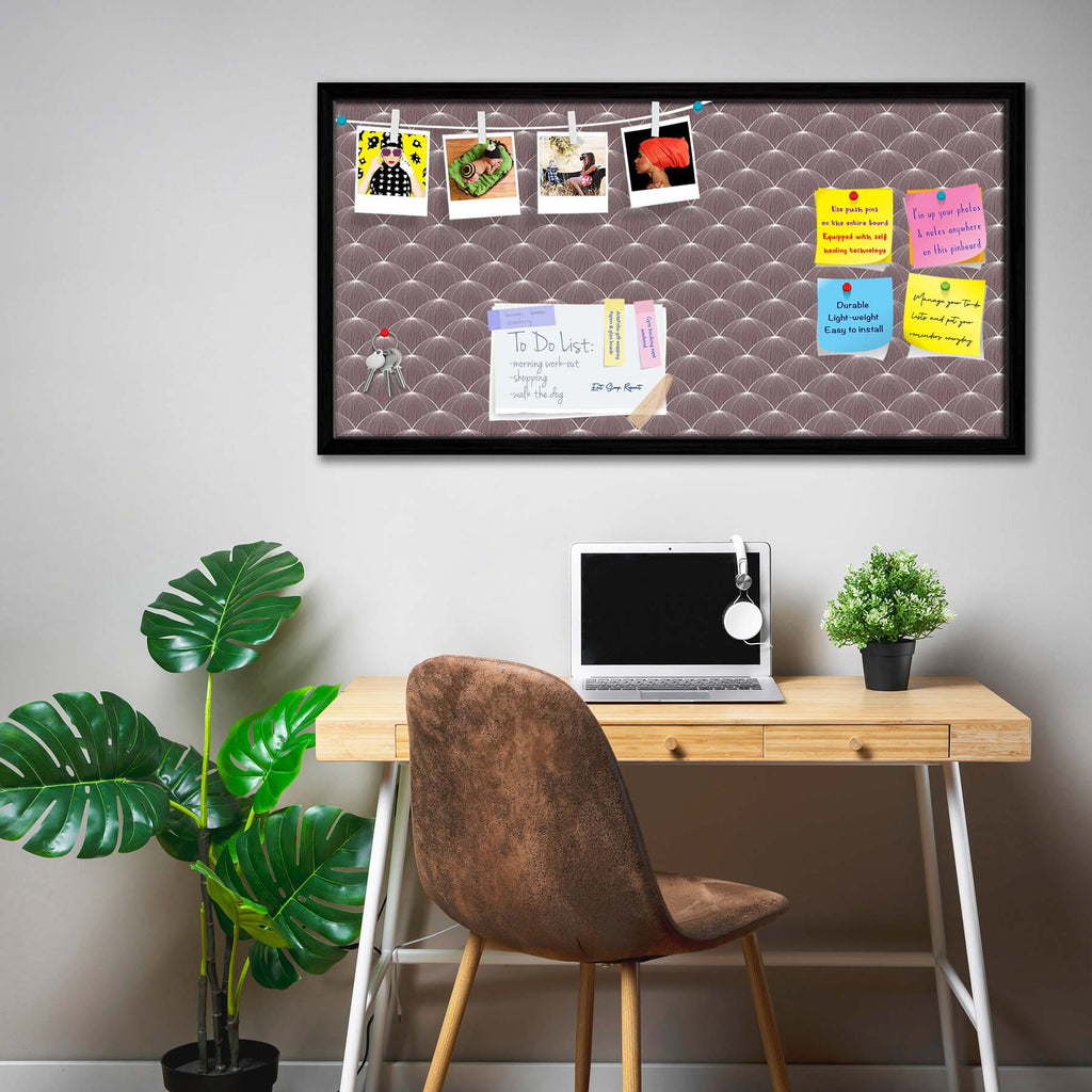Stylized Balls Bulletin Board Notice Pin Board Soft Board | Framed