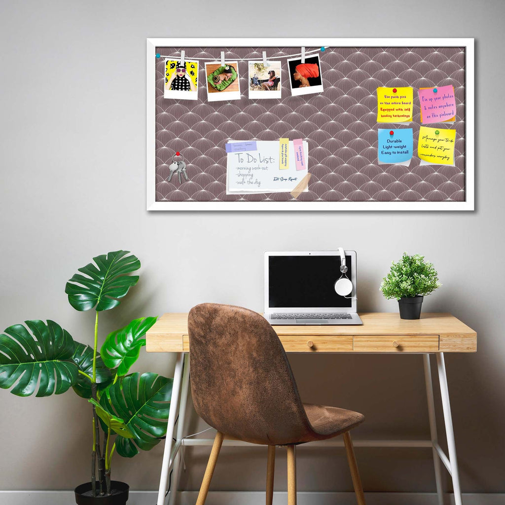 Stylized Balls Bulletin Board Notice Pin Board Soft Board | Framed