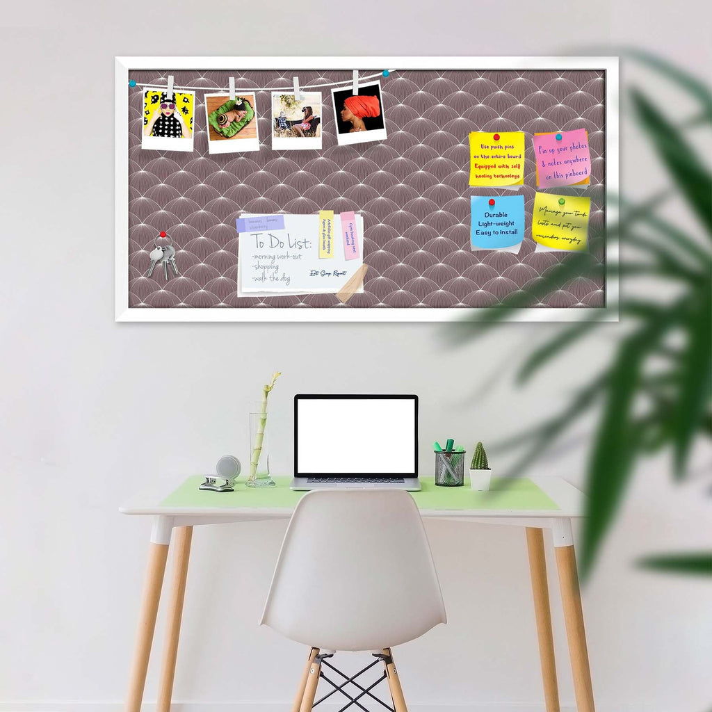 Stylized Balls Bulletin Board Notice Pin Board Soft Board | Framed