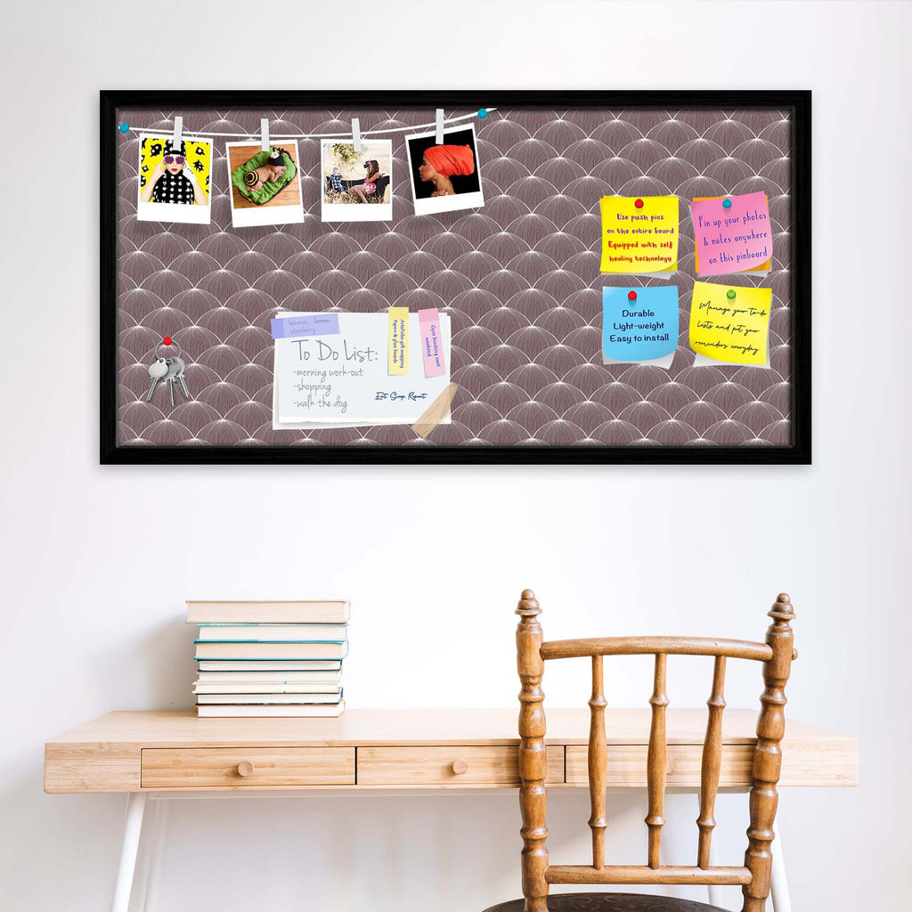 Stylized Balls Bulletin Board Notice Pin Board Soft Board | Framed