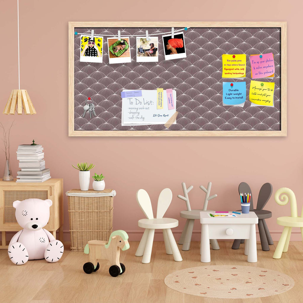 Stylized Balls Bulletin Board Notice Pin Board Soft Board | Framed