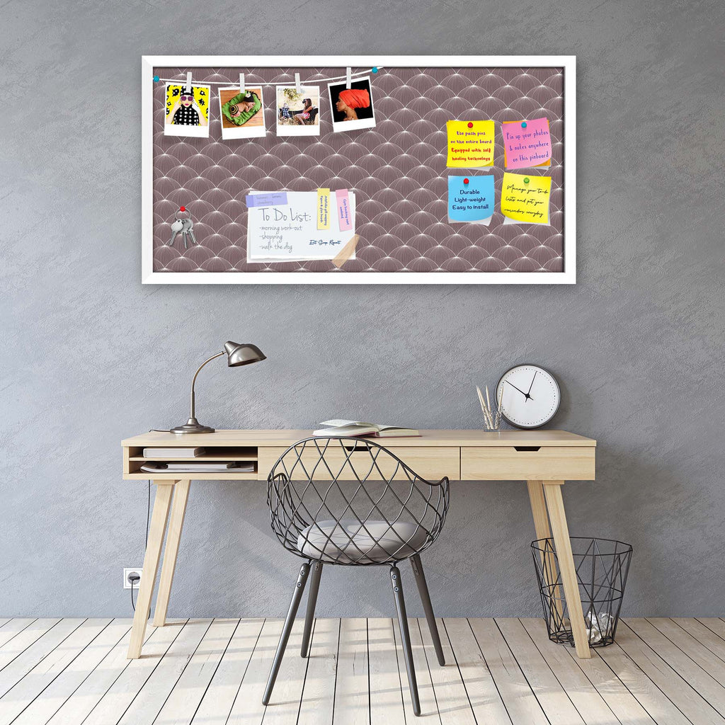 Stylized Balls Bulletin Board Notice Pin Board Soft Board | Framed