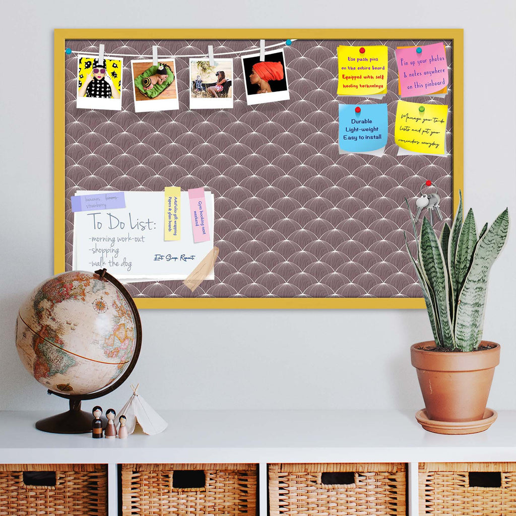 Stylized Balls Bulletin Board Notice Pin Board Soft Board | Framed