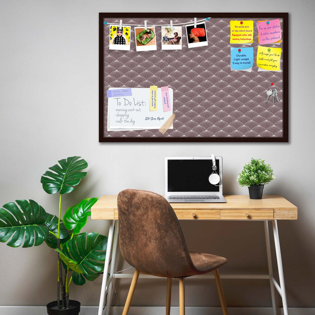 Stylized Balls Bulletin Board Notice Pin Board Soft Board | Framed