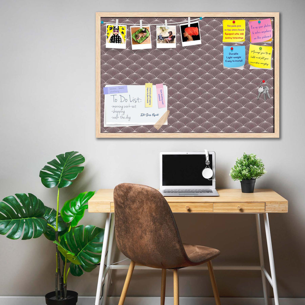 Stylized Balls Bulletin Board Notice Pin Board Soft Board | Framed