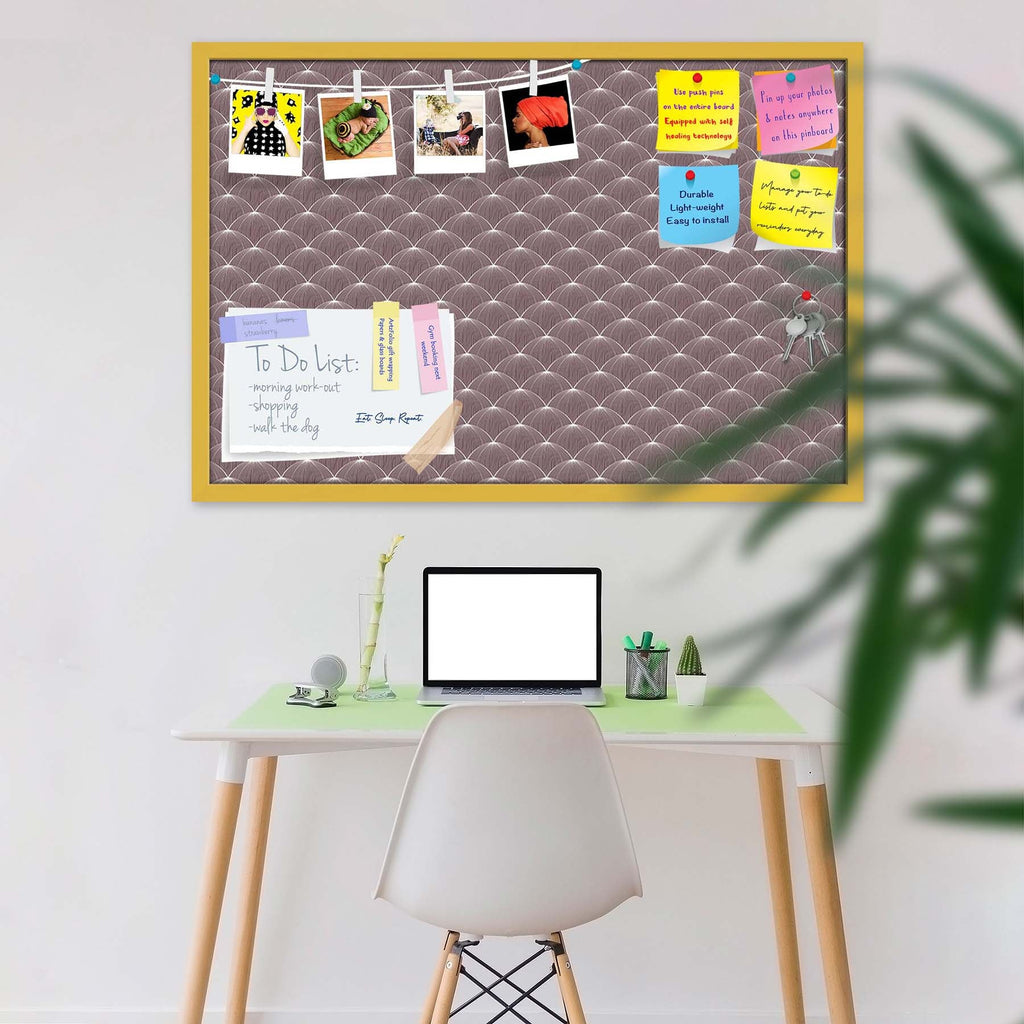 Stylized Balls Bulletin Board Notice Pin Board Soft Board | Framed