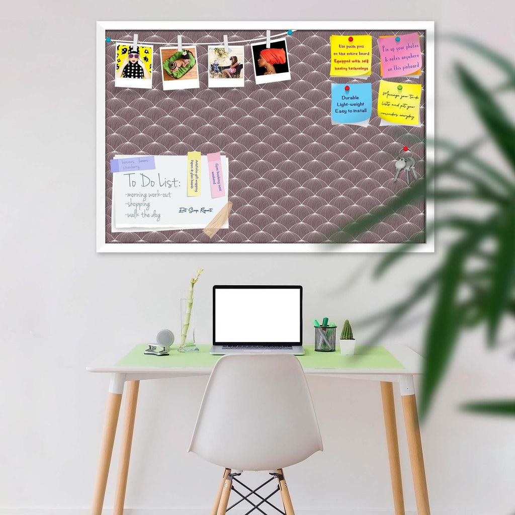 Stylized Balls Bulletin Board Notice Pin Board Soft Board | Framed