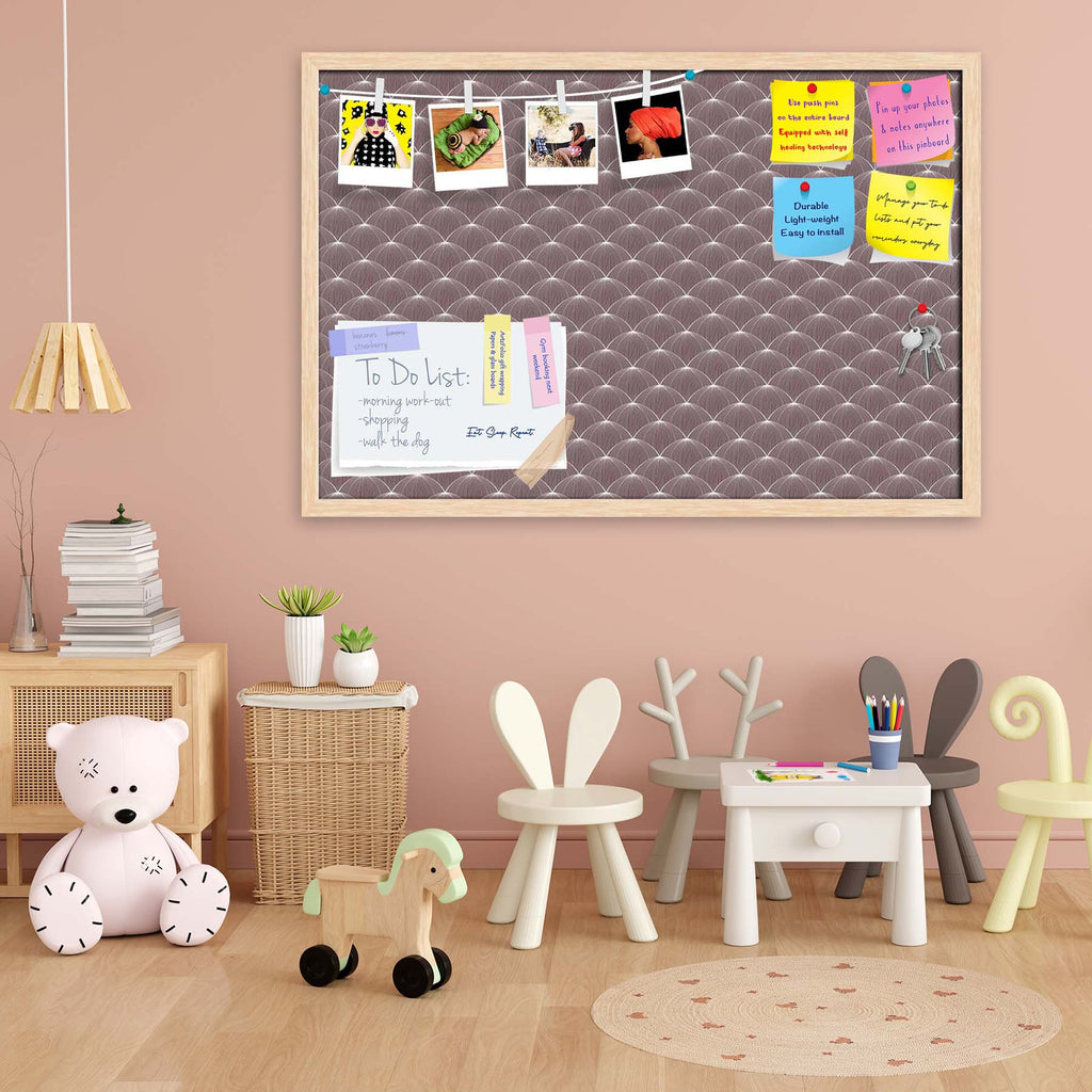 Stylized Balls Bulletin Board Notice Pin Board Soft Board | Framed