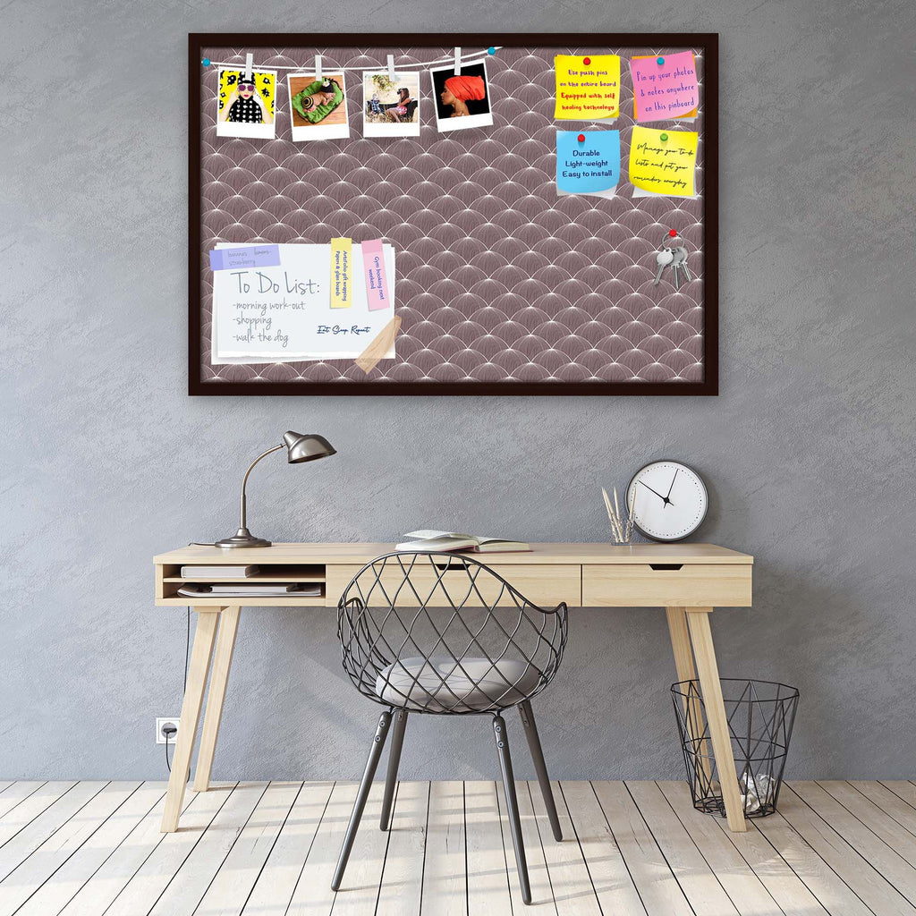 Stylized Balls Bulletin Board Notice Pin Board Soft Board | Framed