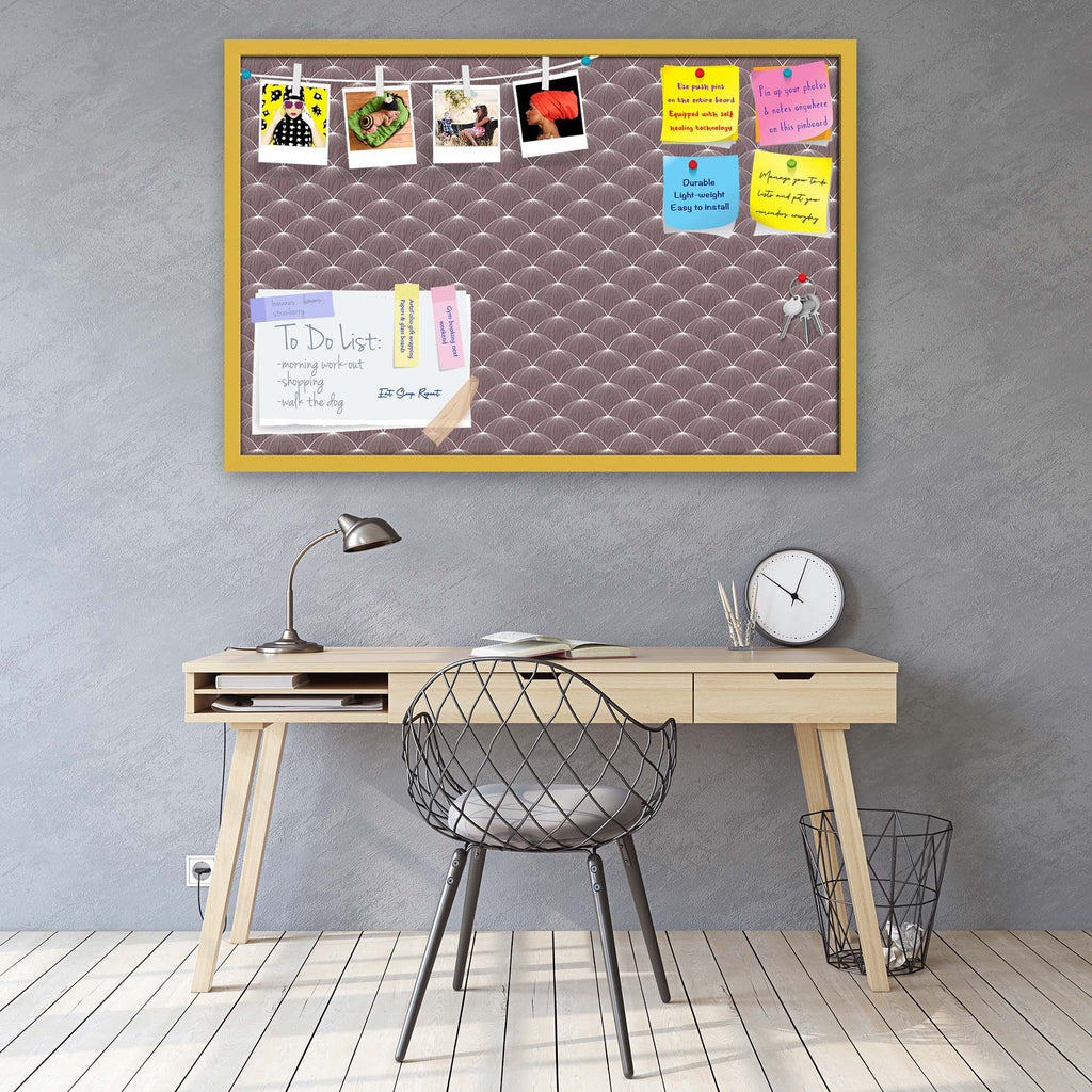 Stylized Balls Bulletin Board Notice Pin Board Soft Board | Framed