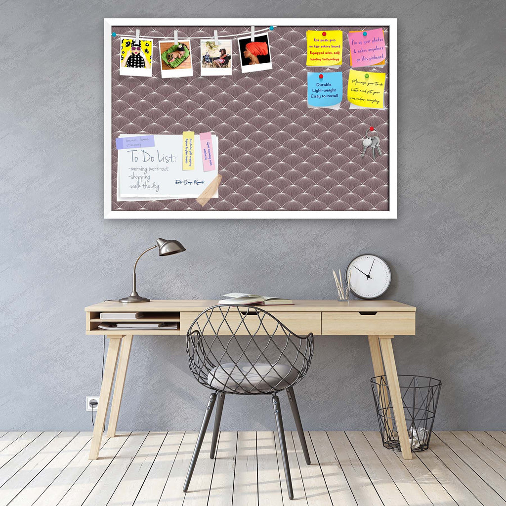 Stylized Balls Bulletin Board Notice Pin Board Soft Board | Framed