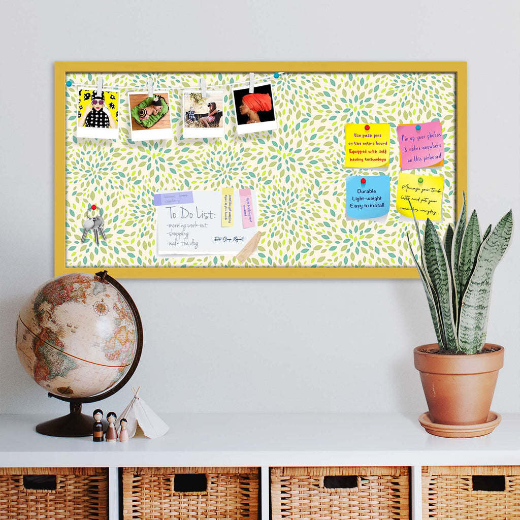 Leaf Texture Bulletin Board Notice Pin Board Soft Board | Framed
