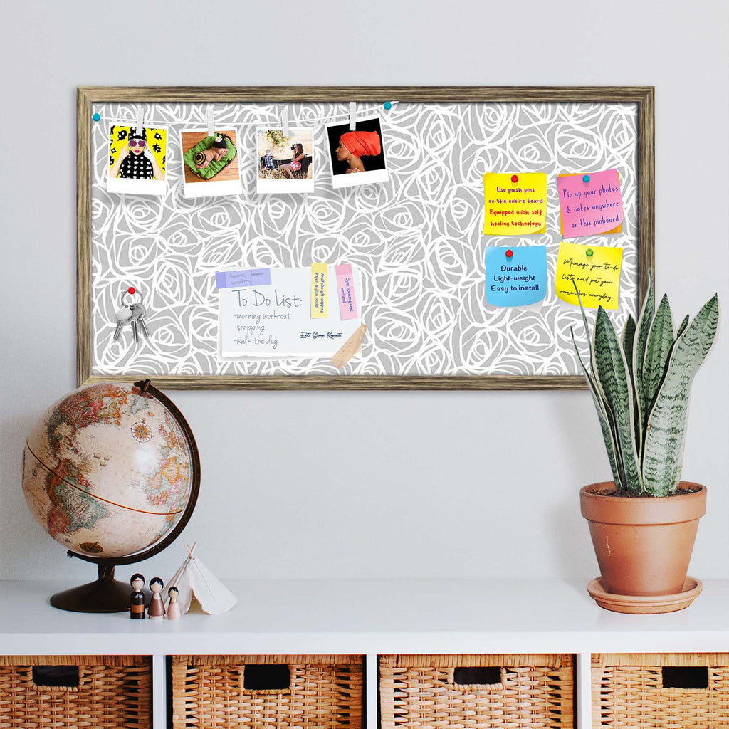 Abstract Pattern D1 Bulletin Board Notice Pin Board Soft Board | Framed