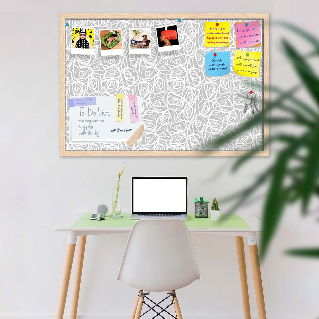 Abstract Pattern D1 Bulletin Board Notice Pin Board Soft Board | Framed