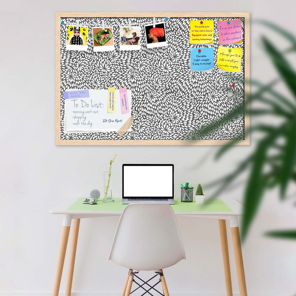 Abstract Pattern D3 Bulletin Board Notice Pin Board Soft Board | Framed