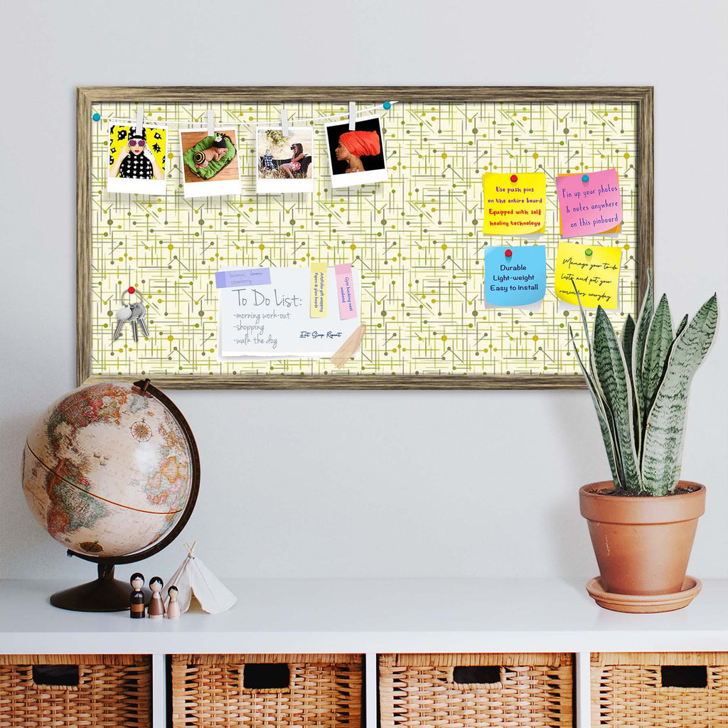 Art Pattern Bulletin Board Notice Pin Board Soft Board | Framed