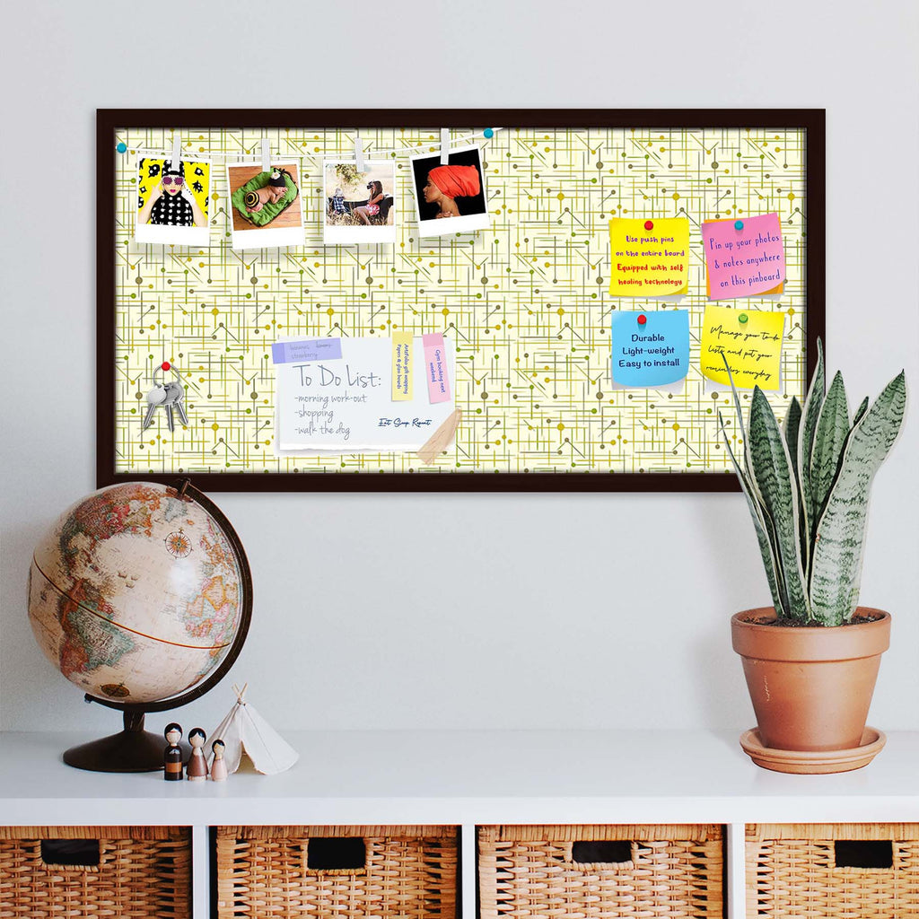 Art Pattern Bulletin Board Notice Pin Board Soft Board | Framed