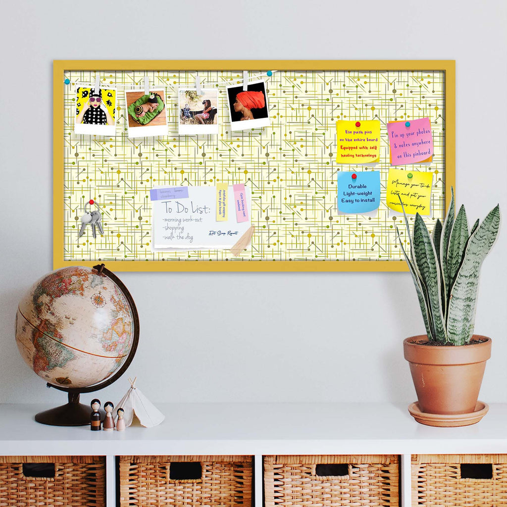 Art Pattern Bulletin Board Notice Pin Board Soft Board | Framed