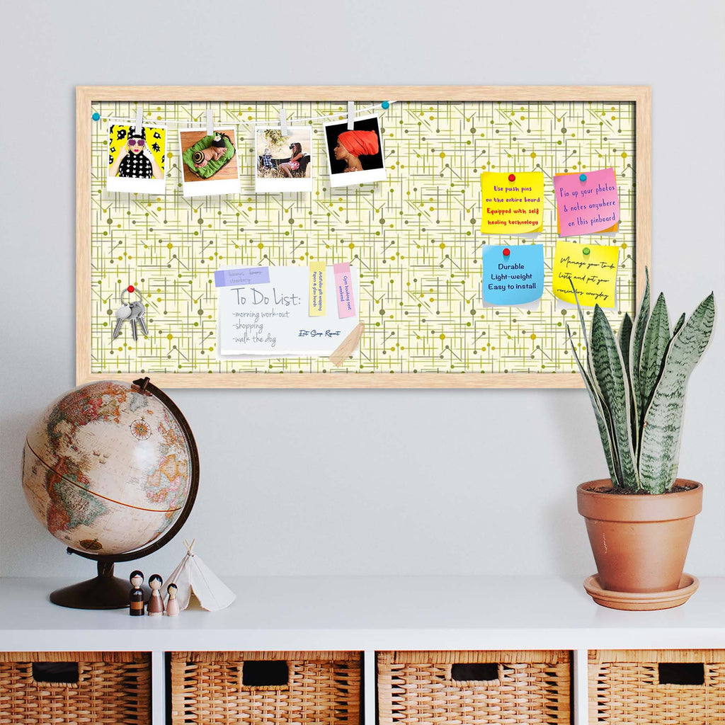 Art Pattern Bulletin Board Notice Pin Board Soft Board | Framed