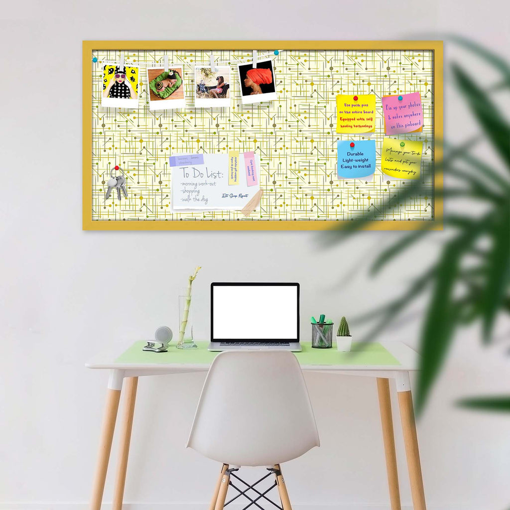 Art Pattern Bulletin Board Notice Pin Board Soft Board | Framed
