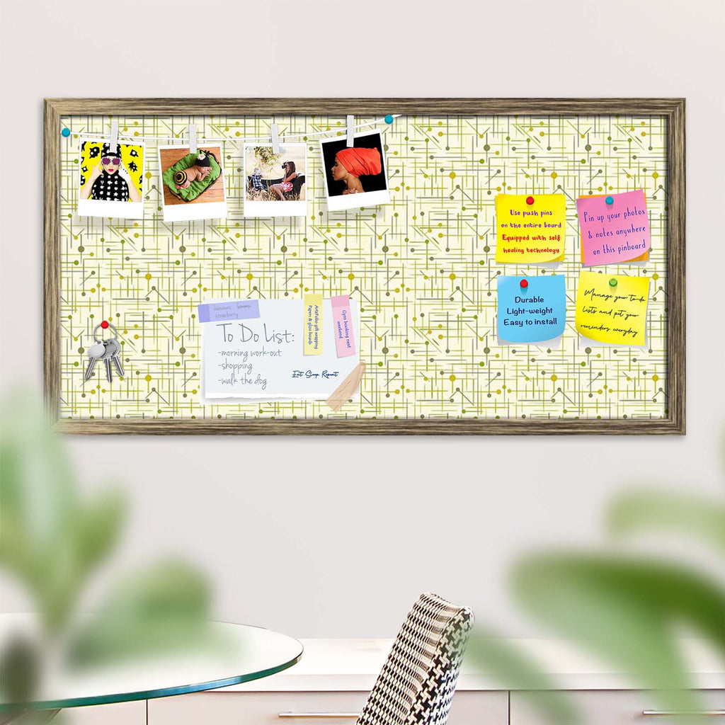 Art Pattern Bulletin Board Notice Pin Board Soft Board | Framed