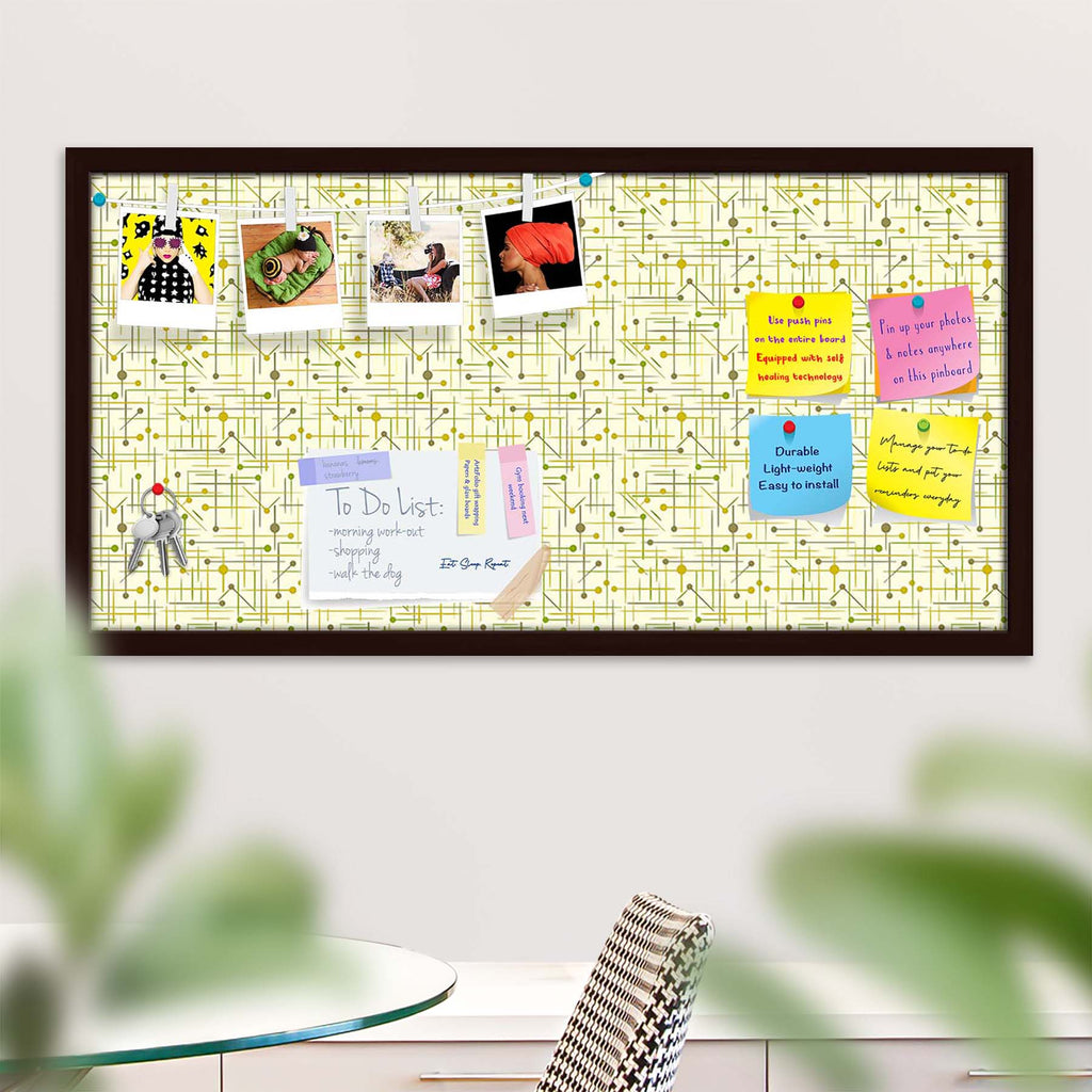 Art Pattern Bulletin Board Notice Pin Board Soft Board | Framed