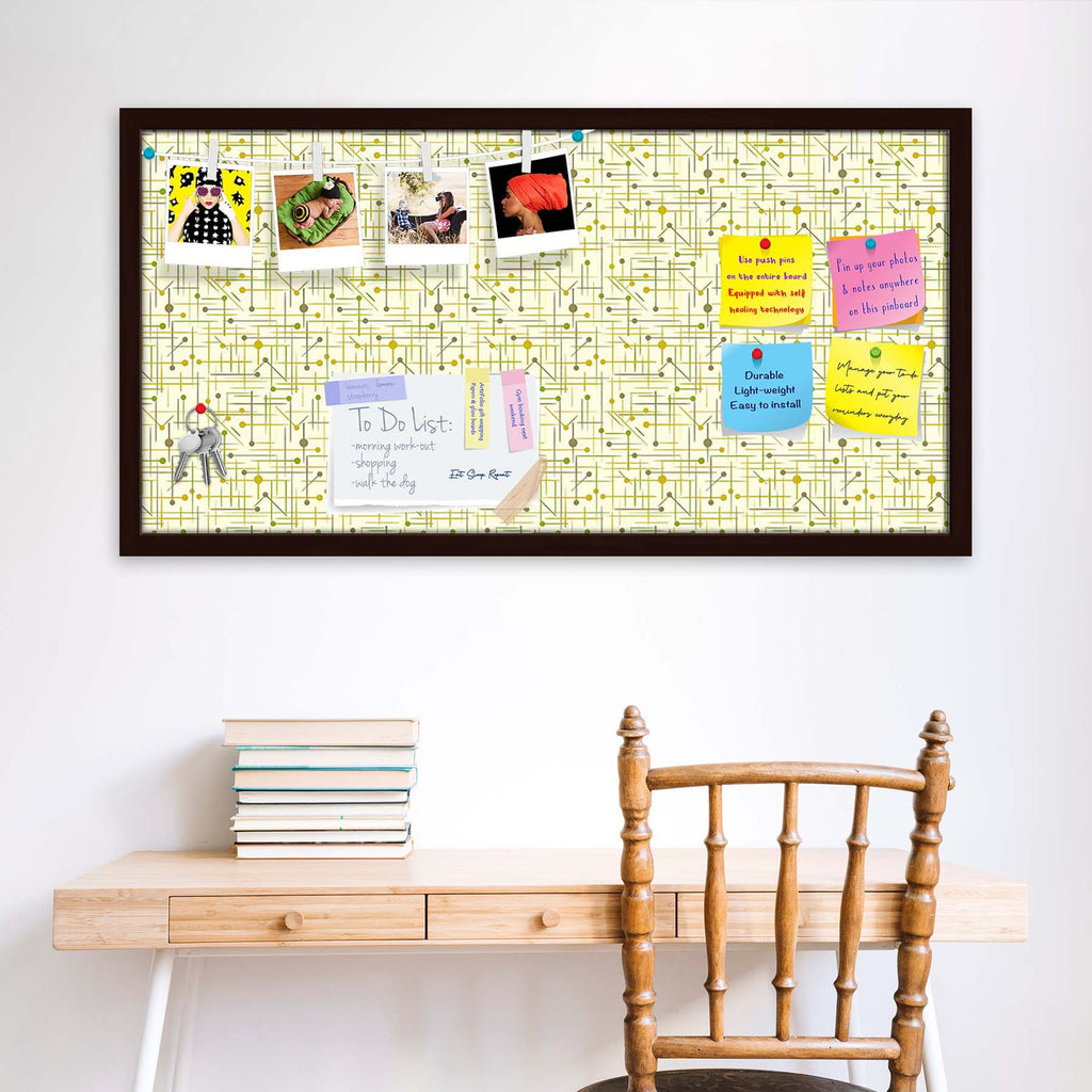 Art Pattern Bulletin Board Notice Pin Board Soft Board | Framed