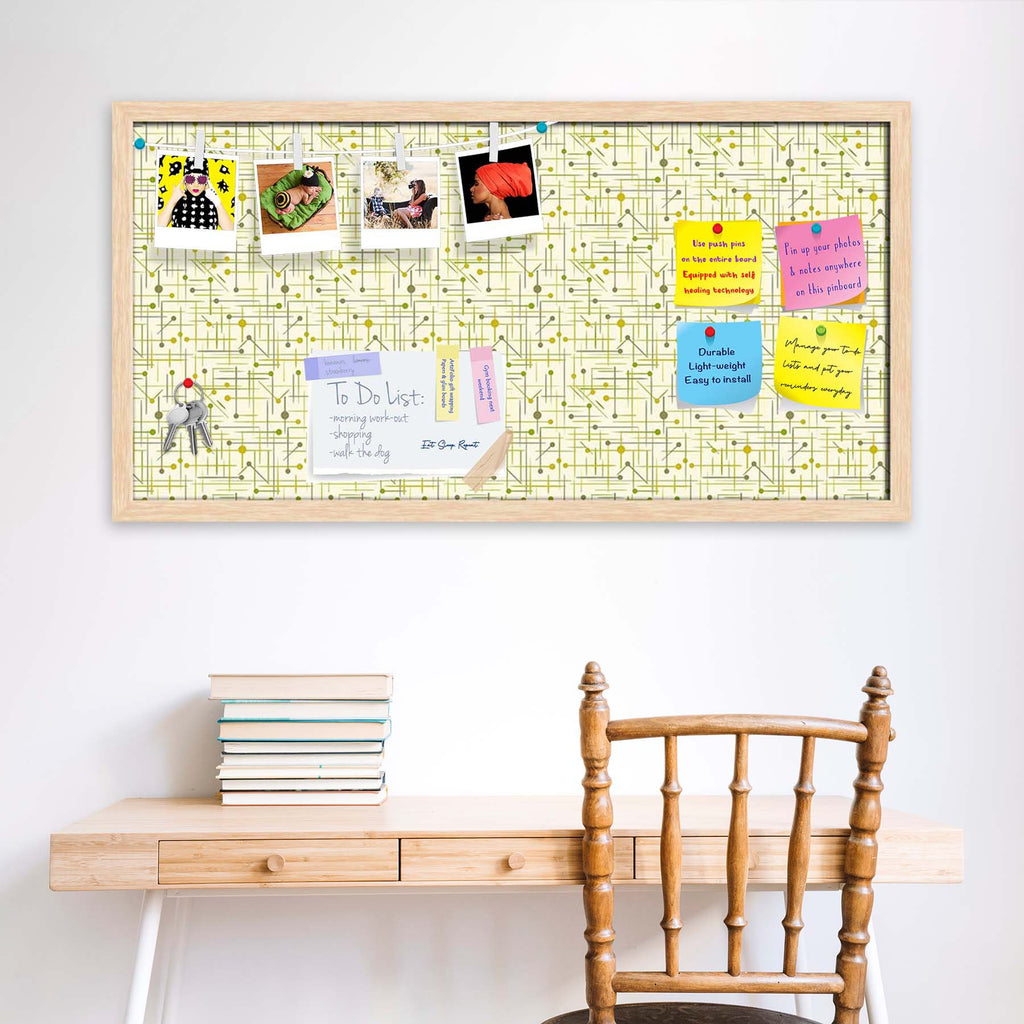 Art Pattern Bulletin Board Notice Pin Board Soft Board | Framed
