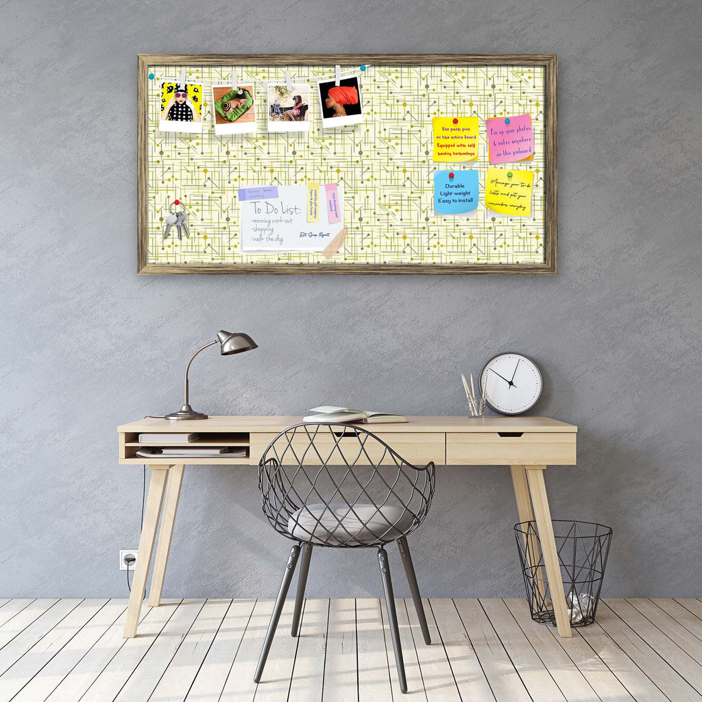 Art Pattern Bulletin Board Notice Pin Board Soft Board | Framed
