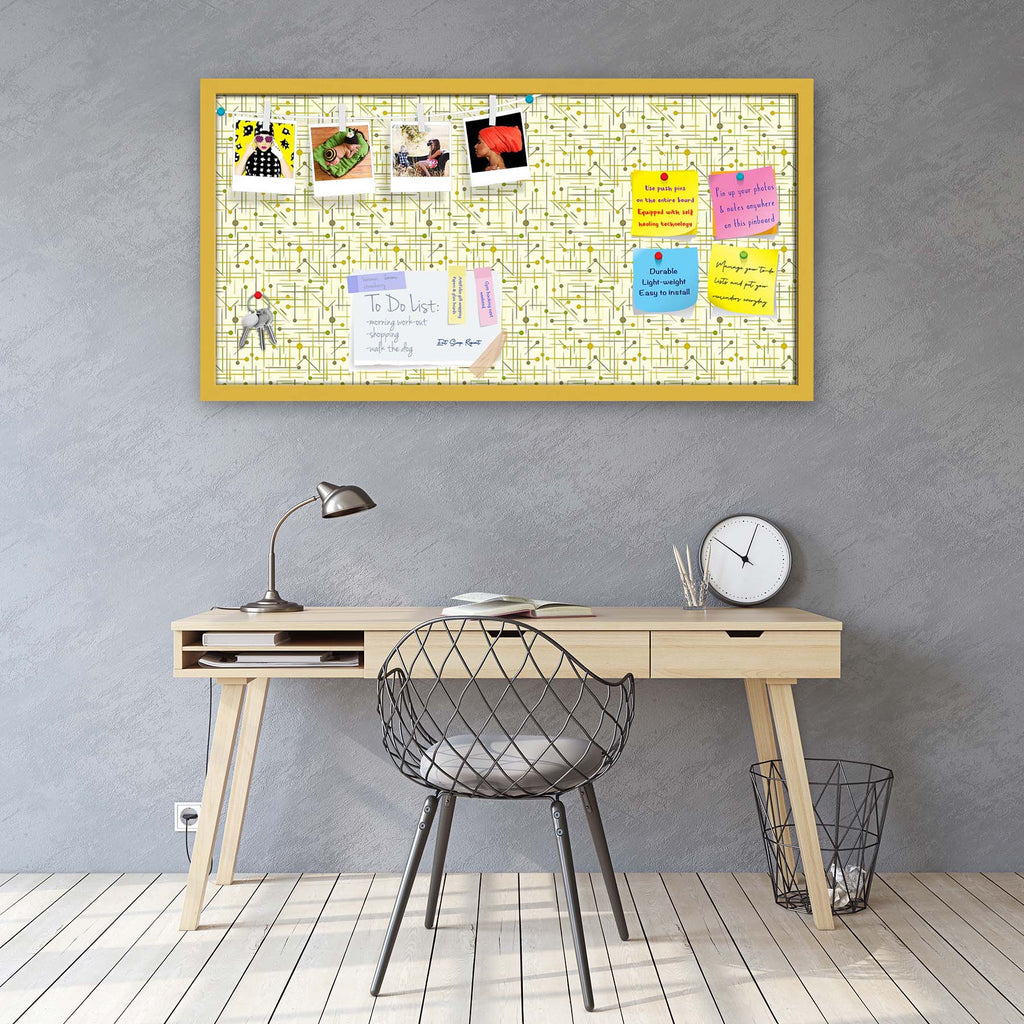 Art Pattern Bulletin Board Notice Pin Board Soft Board | Framed