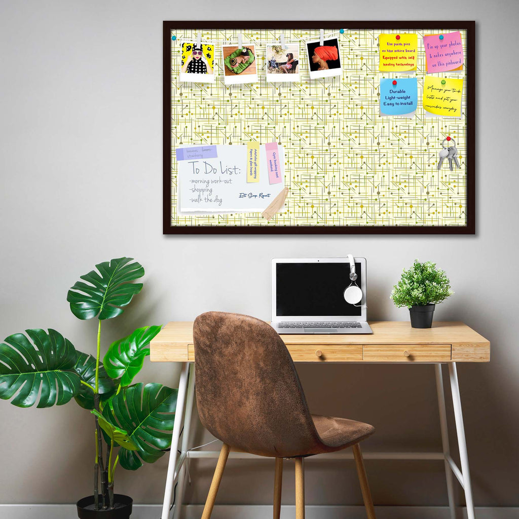 Art Pattern Bulletin Board Notice Pin Board Soft Board | Framed