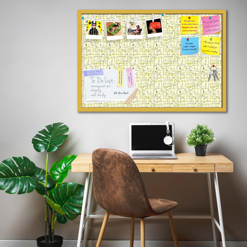 Art Pattern Bulletin Board Notice Pin Board Soft Board | Framed
