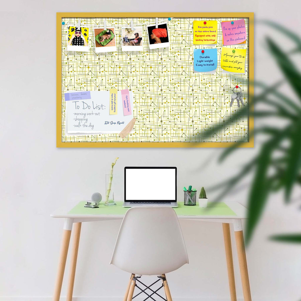 Art Pattern Bulletin Board Notice Pin Board Soft Board | Framed