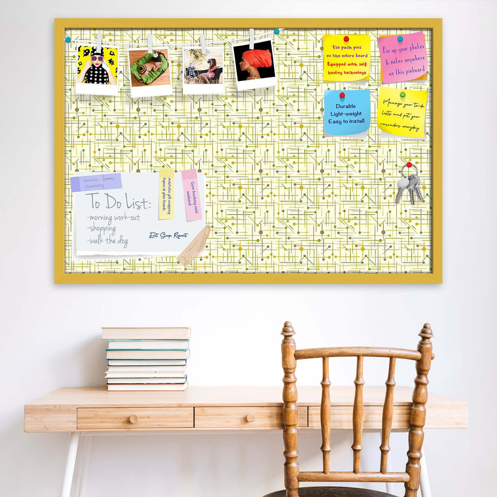 Art Pattern Bulletin Board Notice Pin Board Soft Board | Framed