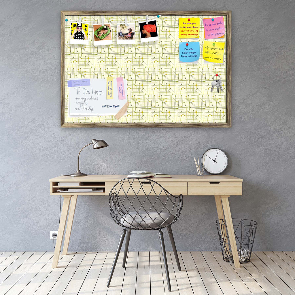 Art Pattern Bulletin Board Notice Pin Board Soft Board | Framed