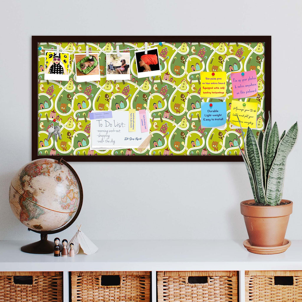 Road Bulletin Board Notice Pin Board Soft Board | Framed