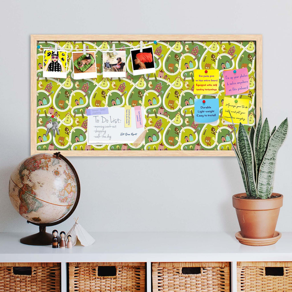 Road Bulletin Board Notice Pin Board Soft Board | Framed