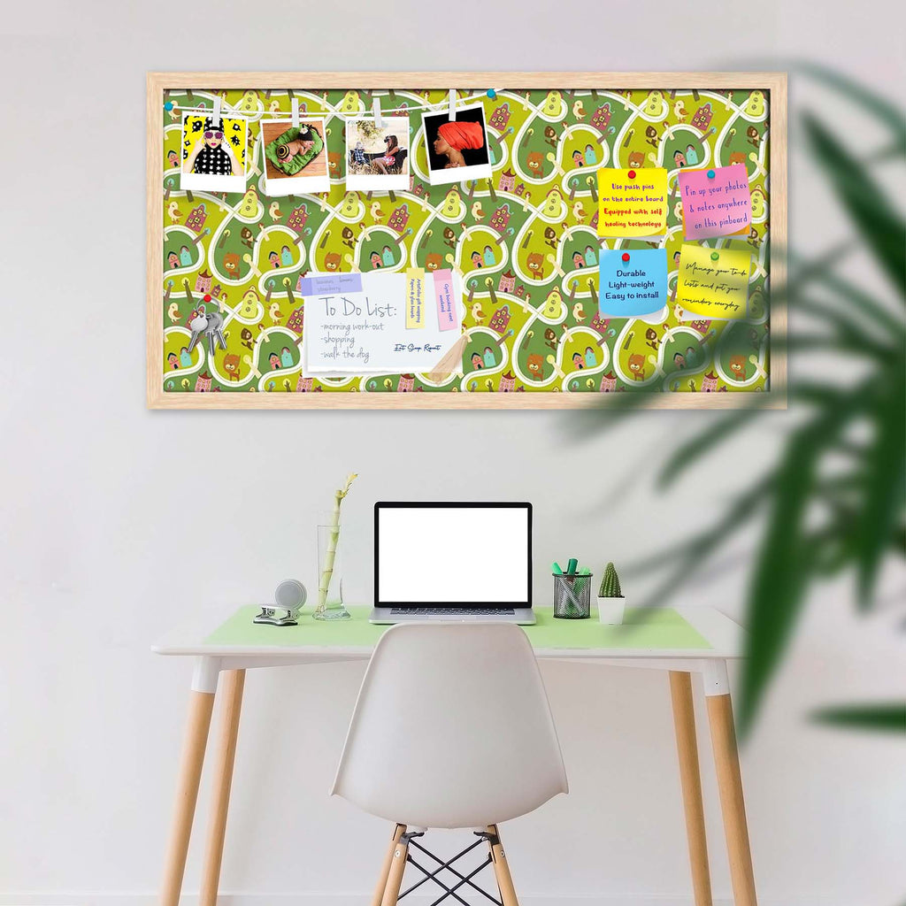 Road Bulletin Board Notice Pin Board Soft Board | Framed