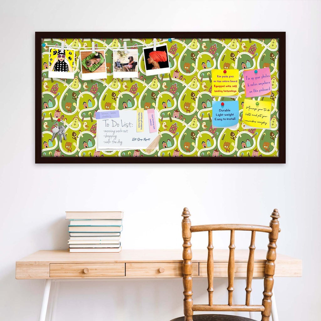Road Bulletin Board Notice Pin Board Soft Board | Framed