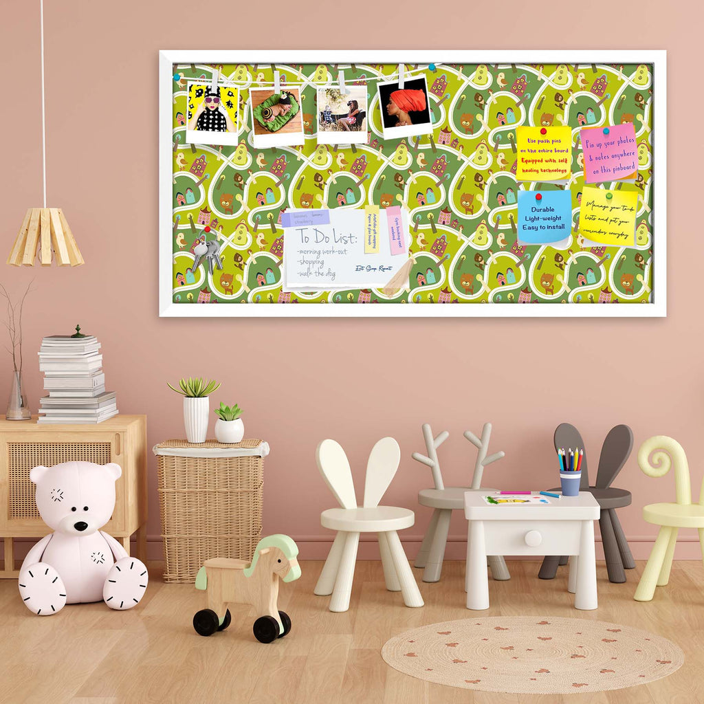 Road Bulletin Board Notice Pin Board Soft Board | Framed
