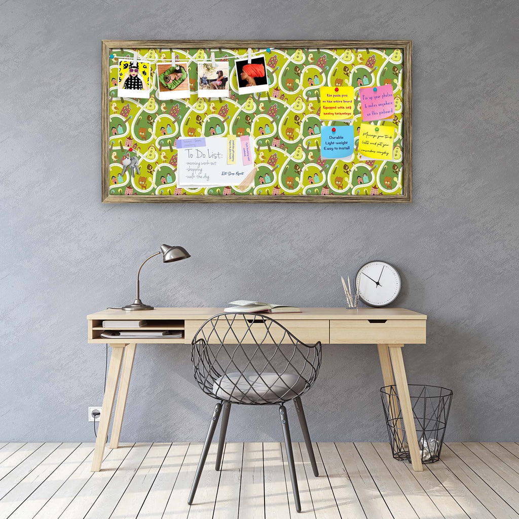 Road Bulletin Board Notice Pin Board Soft Board | Framed